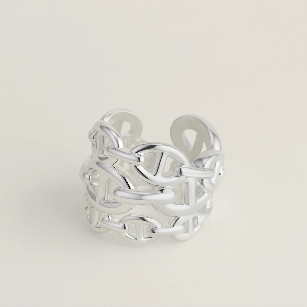 Hermes Chaine d'ancre Enchainee ring, large model sz 55